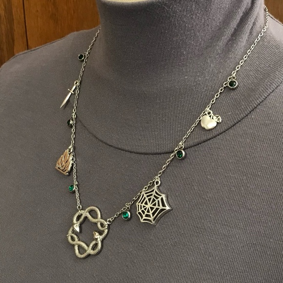 "Loki: God of Mischief" Norse Mythology Handmade Necklace Snakes Fire Spiderweb - Picture 6 of 16